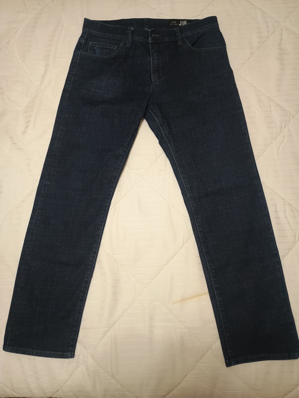 Armani Exchange Men's Slim Straight Jeans in Dark Blue